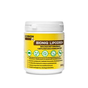 BioniQ Lipodren - odtłuszczacz kanalizacji , udrażniacz zatkanych odpływów 300g